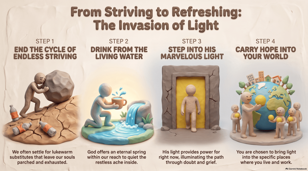 Finding Living Water and Step Into the Light